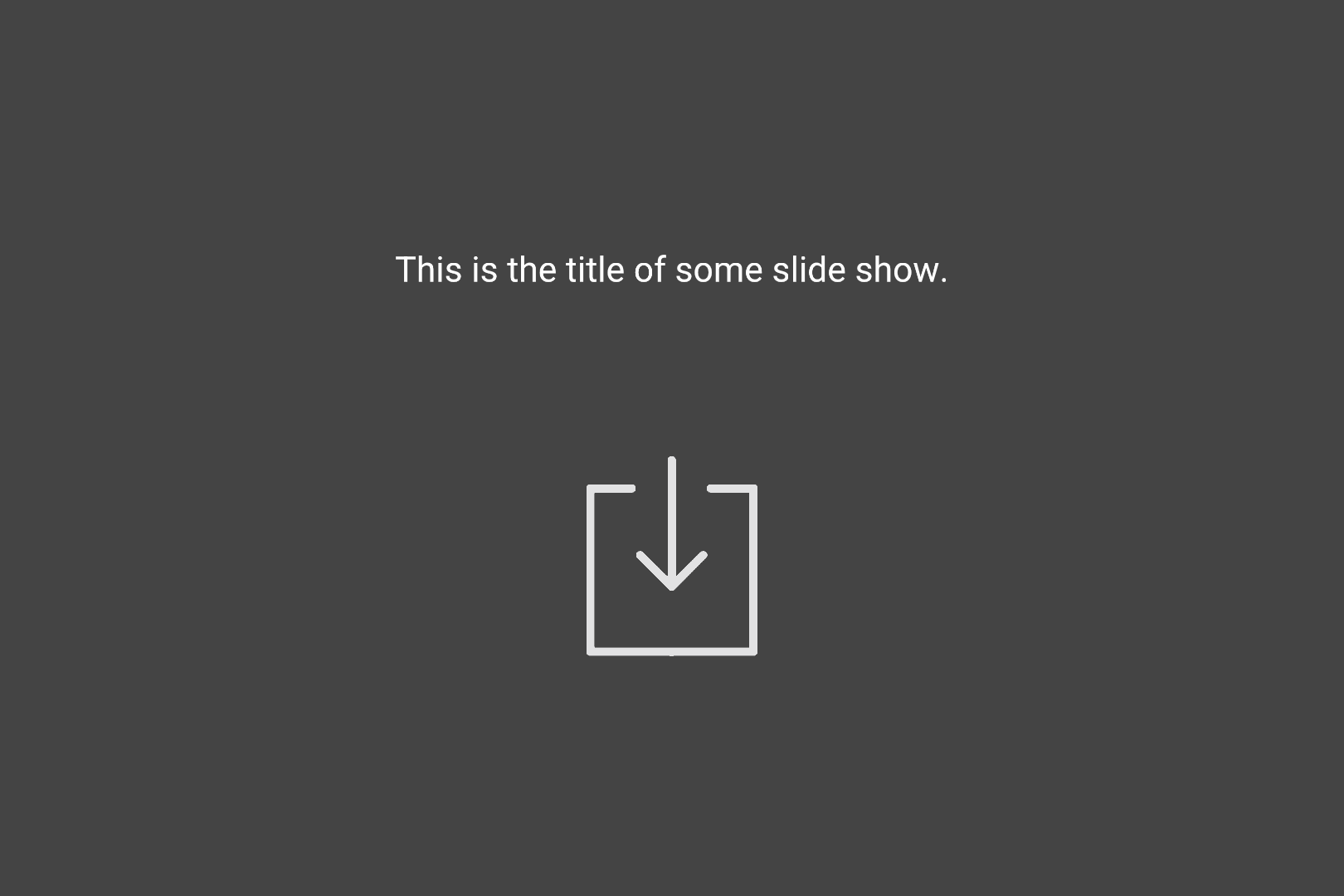 Zlider example slide 1